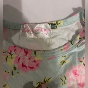 Clover Cottage Boutique one piece in Light Blue & Pink